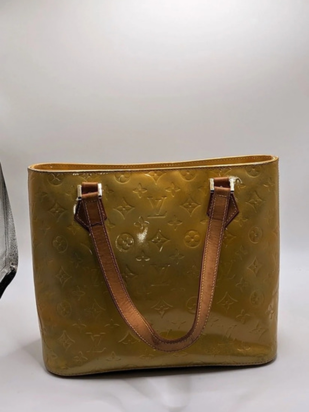 Louis Vuitton Monogram Vernis Houston Tote Bag Gold & Brown